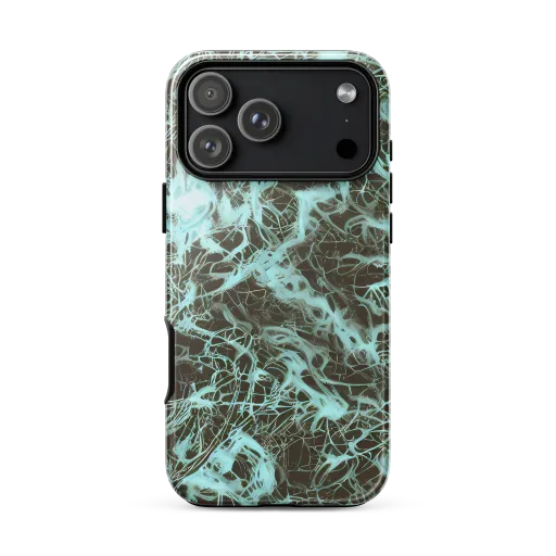 Aqua Vein on a Tough Case for iPhone®