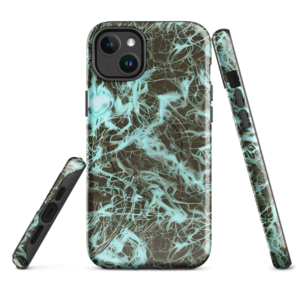 Aqua Vein on MagSafe Tough Case for iPhone® — Front
