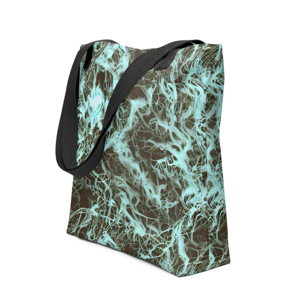 Aqua Vein on Tote Bag — Front