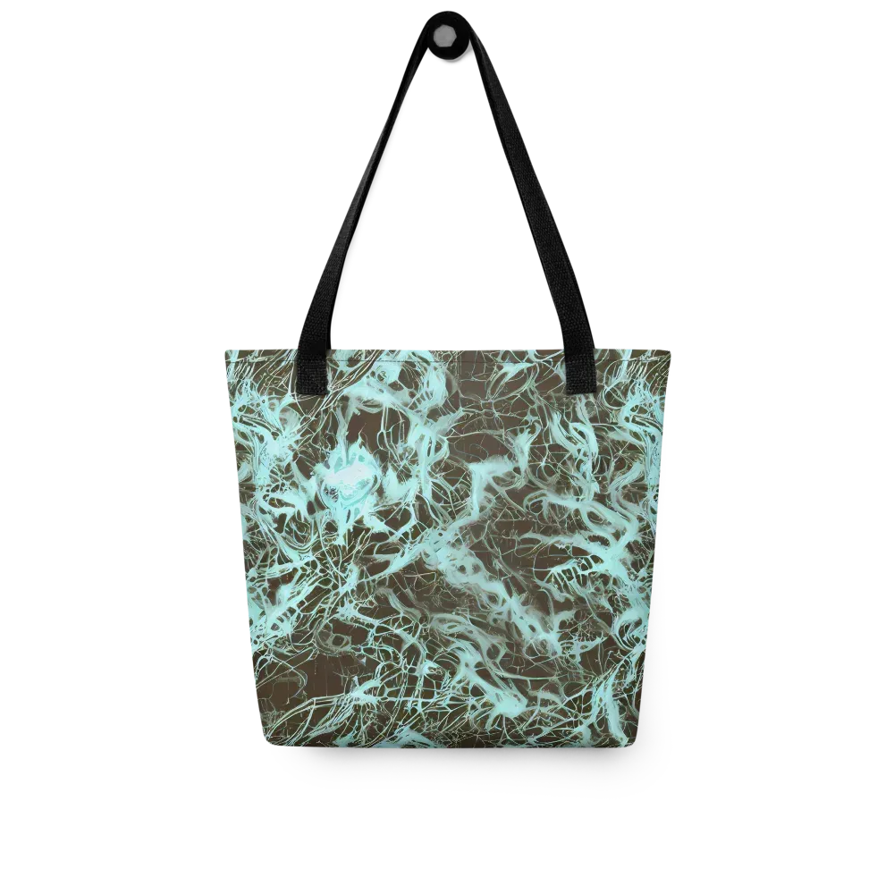 Aqua Vein on Tote Bag — Front