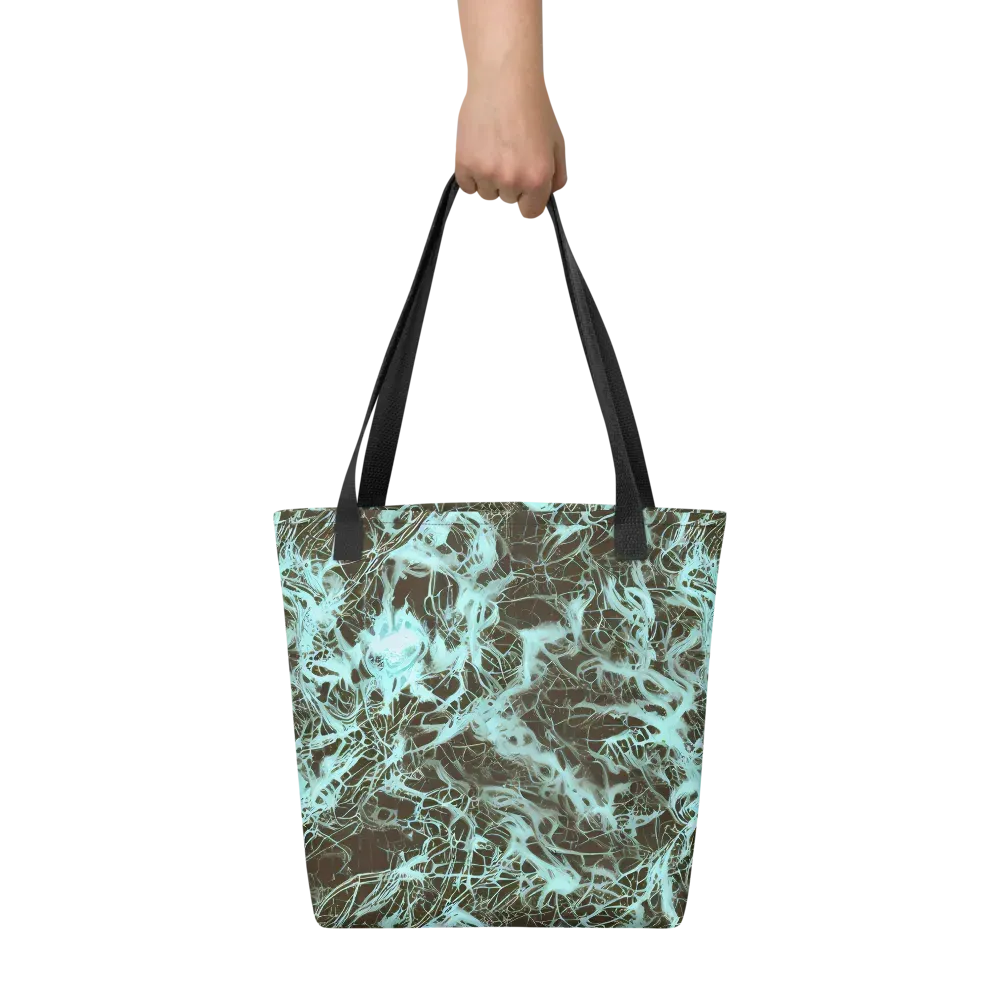 Aqua Vein on Tote Bag — Front