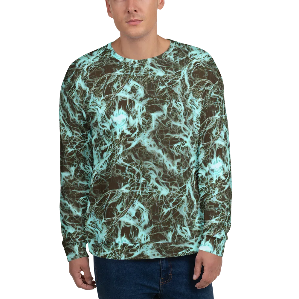 Aqua Vein on Sweatshirt — Front