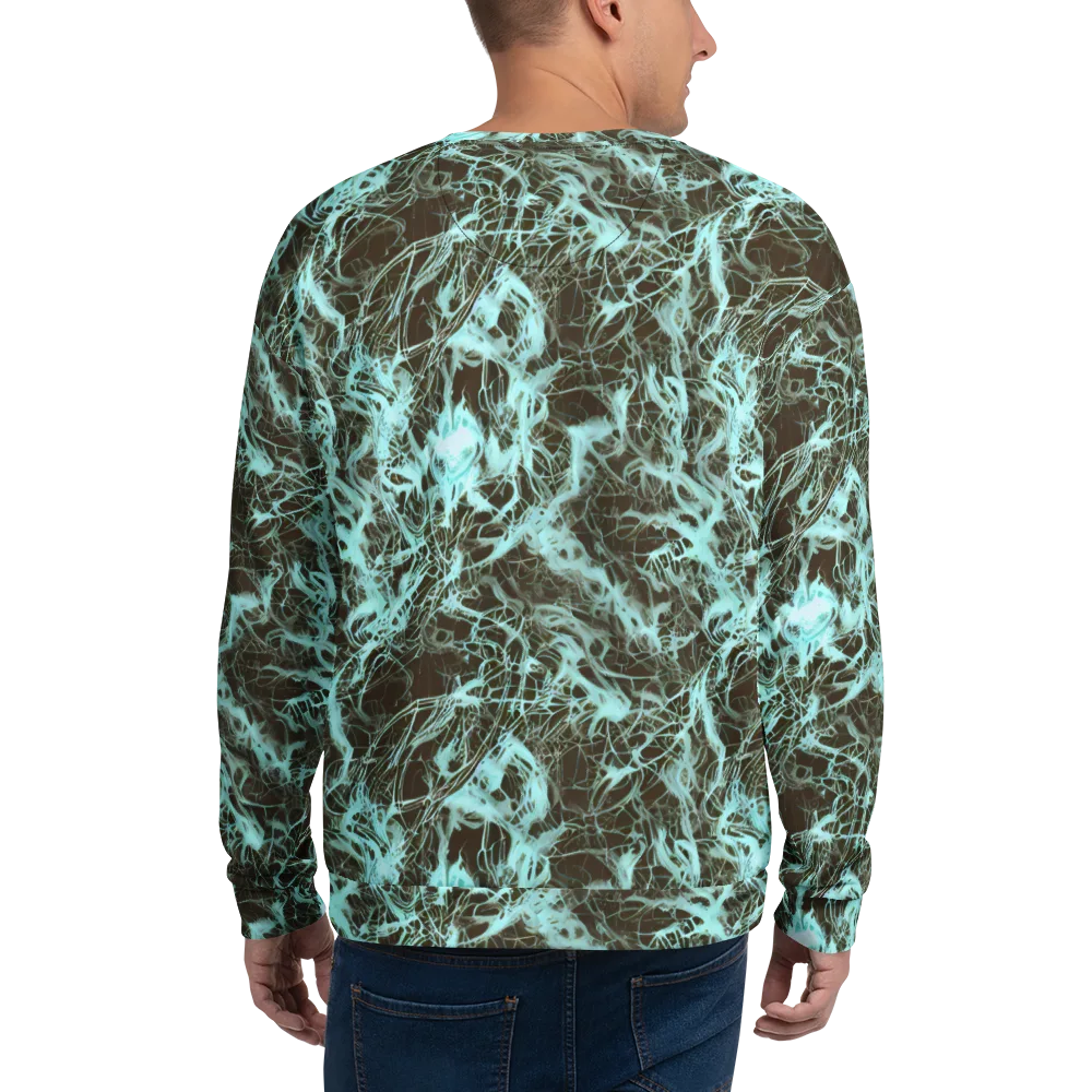 Aqua Vein on Sweatshirt — Back
