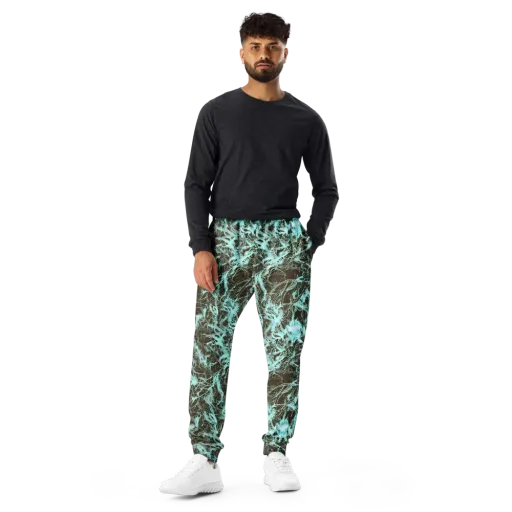 Aqua Vein on a Men's Joggers