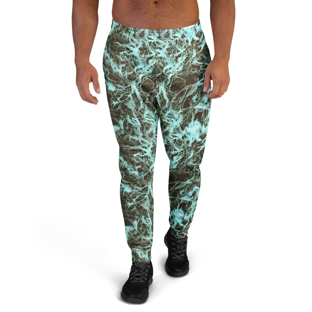 Aqua Vein on Men's Joggers — Front