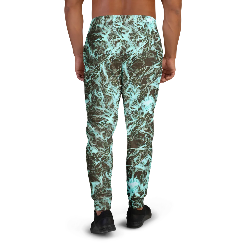 Aqua Vein on Men's Joggers — Back