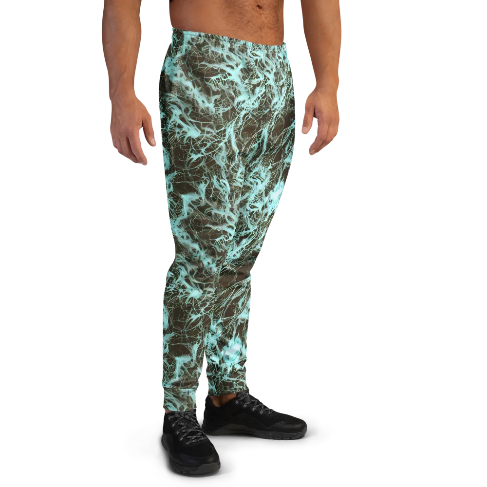 Aqua Vein on Men's Joggers — Right