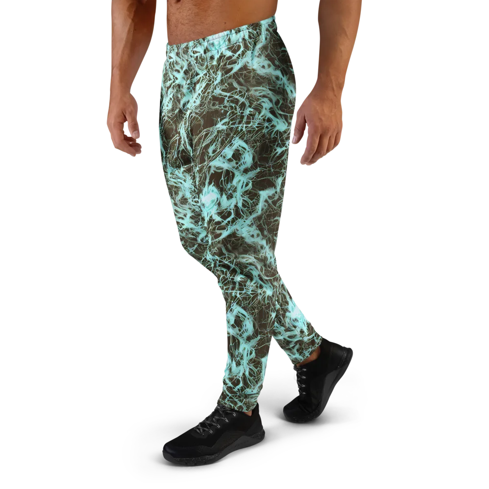 Aqua Vein on Men's Joggers — Left