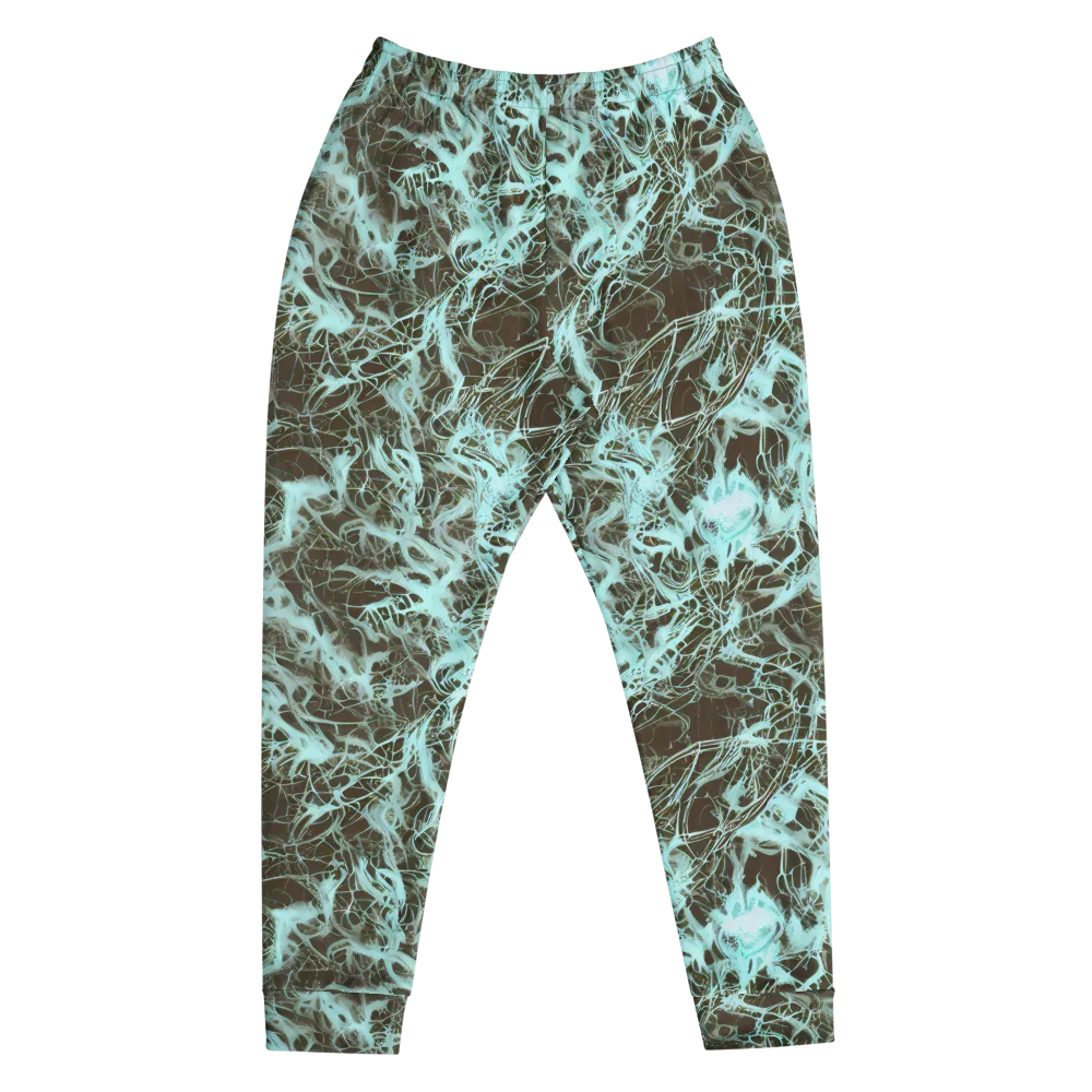 Aqua Vein on Men's Joggers — Front