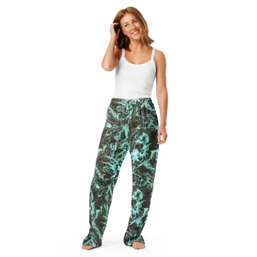 Aqua Vein on a Women's Pajama Pants