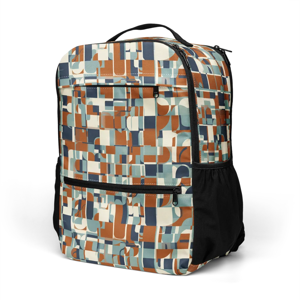 Rustwork Mosaic on Utility Backpack — Left Front