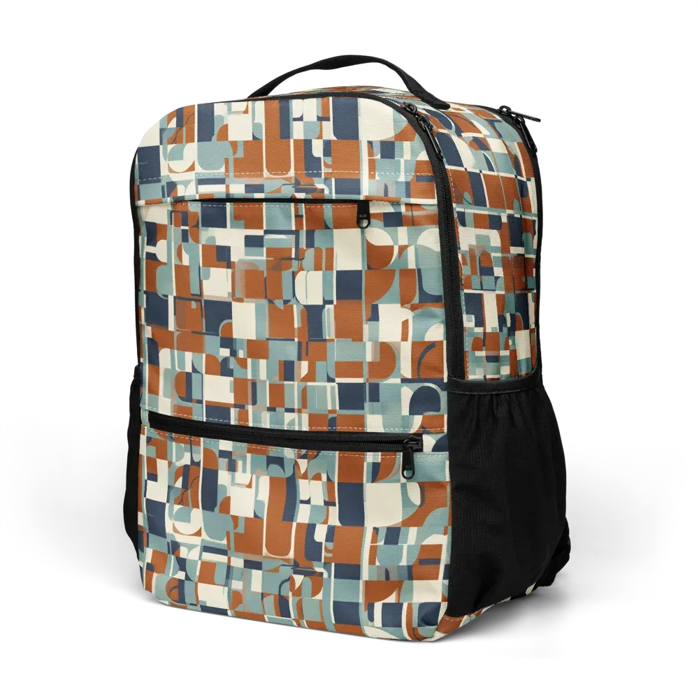 Rustwork Mosaic on Utility Backpack — Left Front