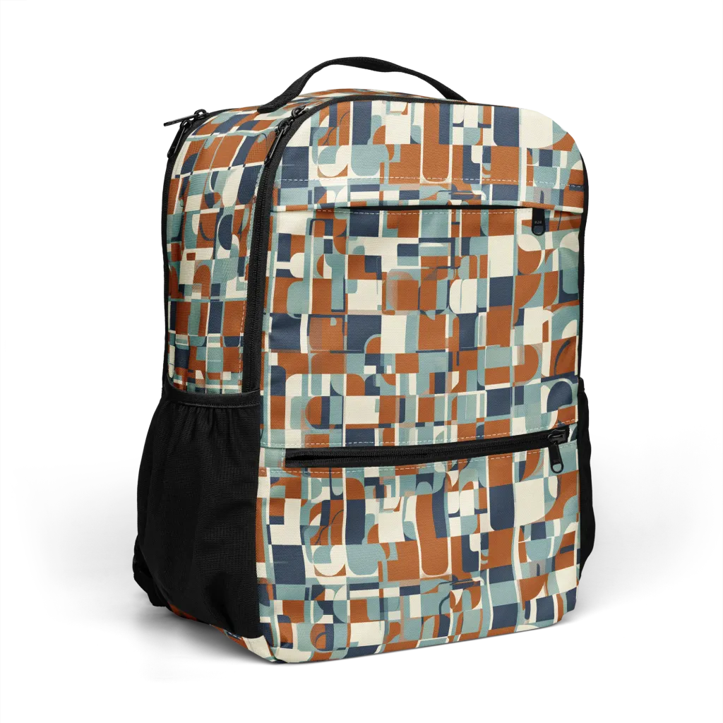 Rustwork Mosaic on Utility Backpack — Right Front