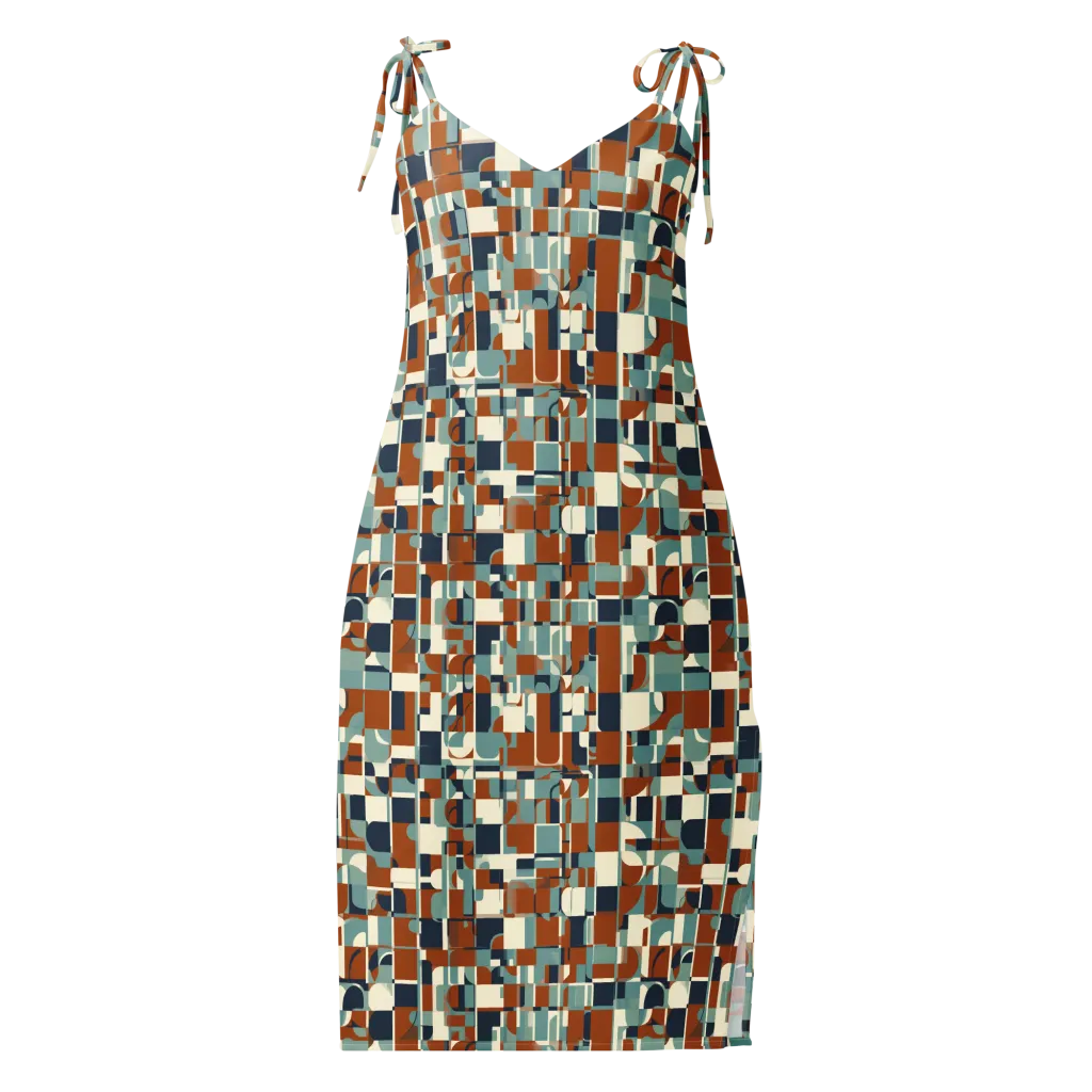 Rustwork Mosaic on Slip Dress — Front