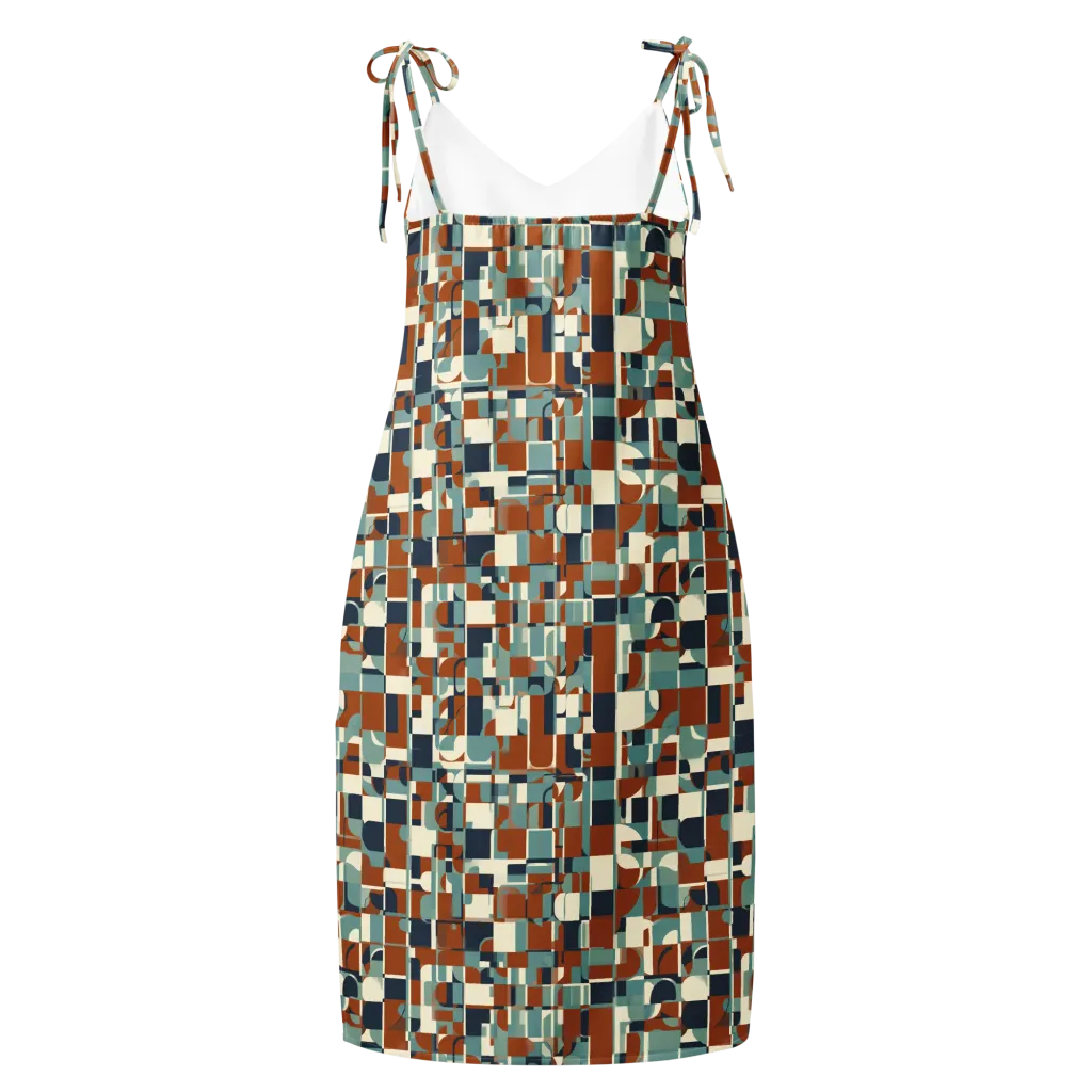Rustwork Mosaic on Slip Dress — Back