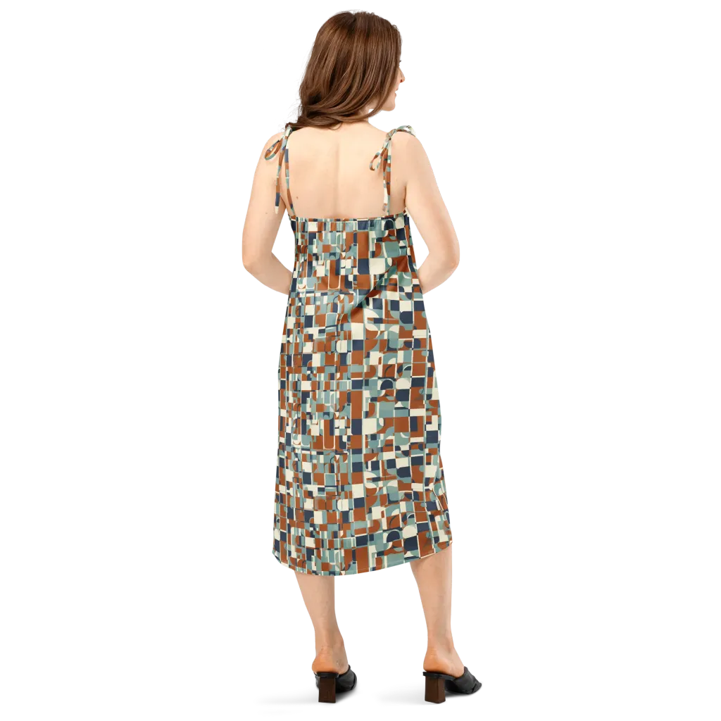 Rustwork Mosaic on Slip Dress — Back