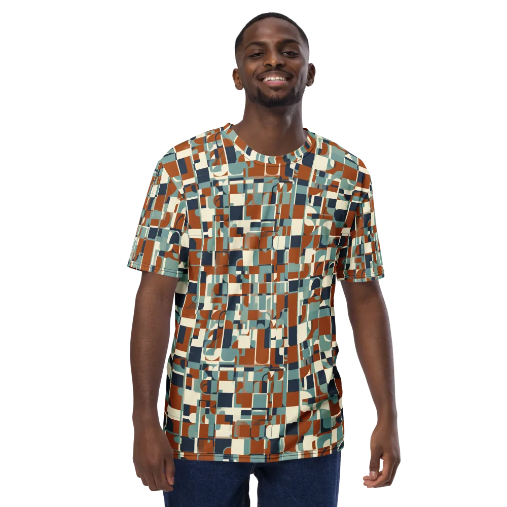 Rustwork Mosaic on Men's Crew Neck T-Shirt — Front