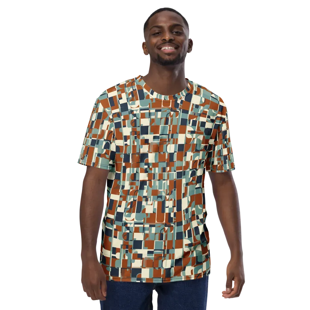 Rustwork Mosaic on Men's Crew Neck T-Shirt — Front