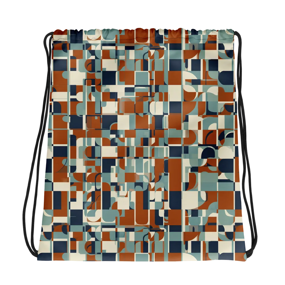 Rustwork Mosaic on Drawstring Bag — Photo