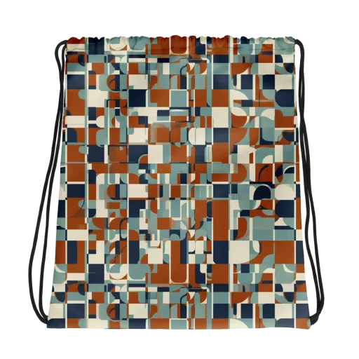 Rustwork Mosaic on a Drawstring Bag