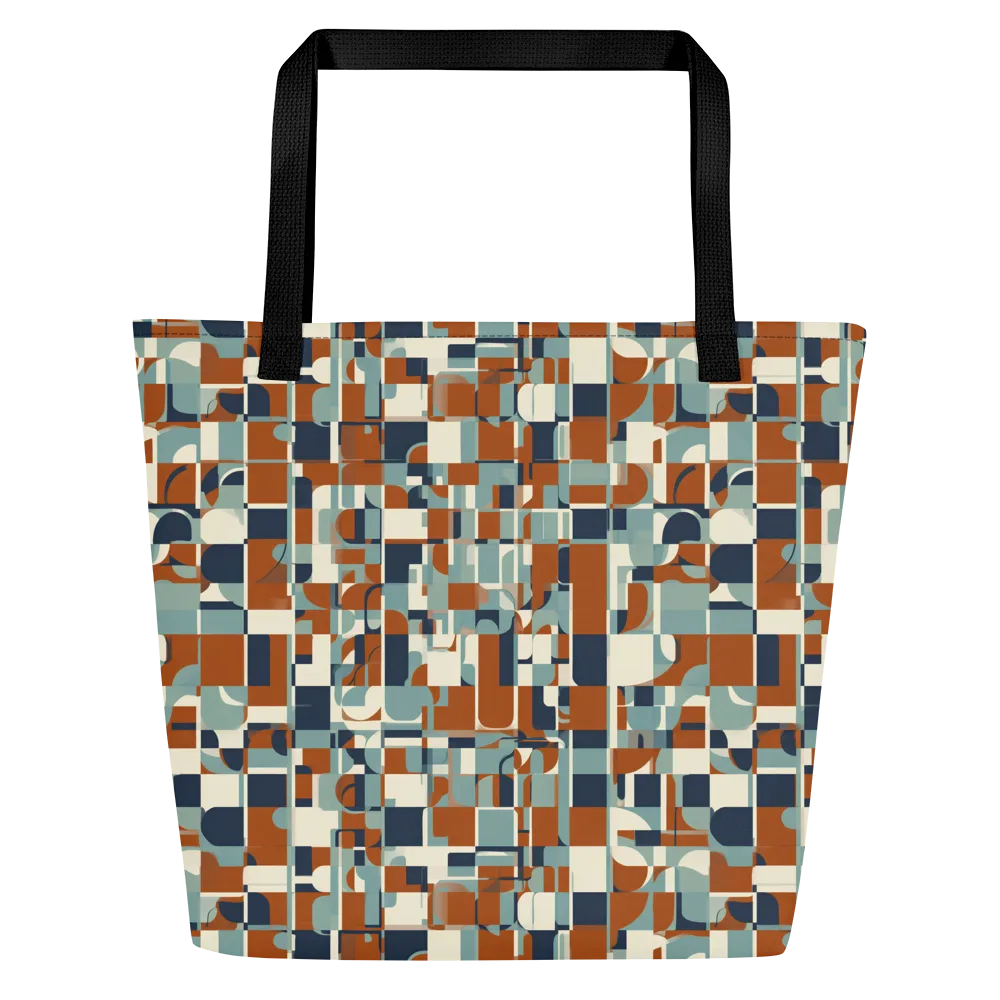 Rustwork Mosaic on Large Tote Bag W/ Pocket — Front