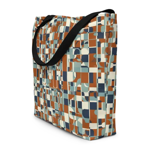 Rustwork Mosaic on a Large Tote Bag W/ Pocket