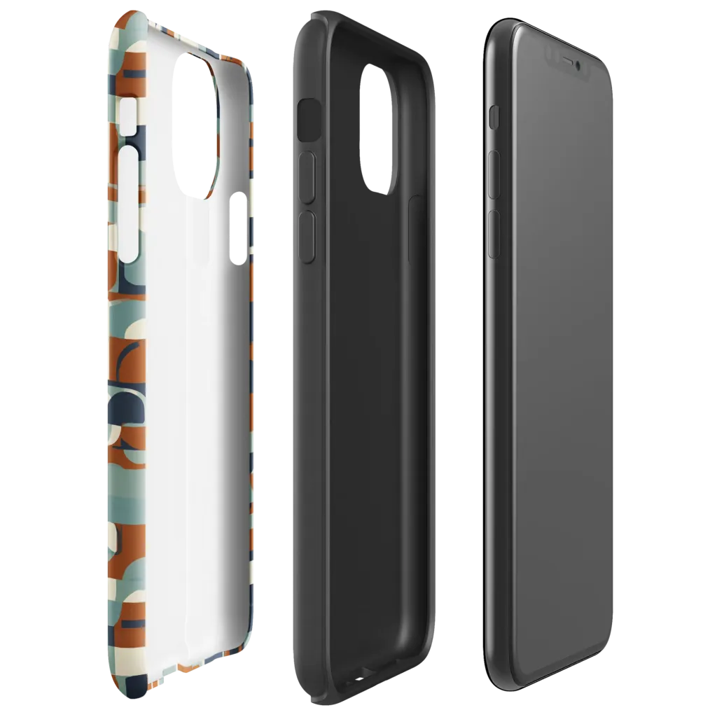 Rustwork Mosaic on Tough Case for iPhone® — Right