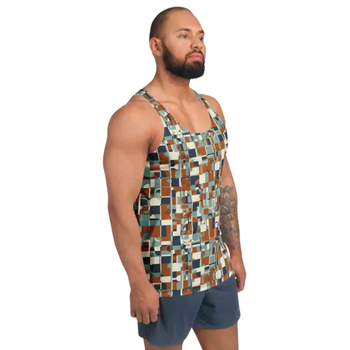 Rustwork Mosaic on a Men's Tank Top