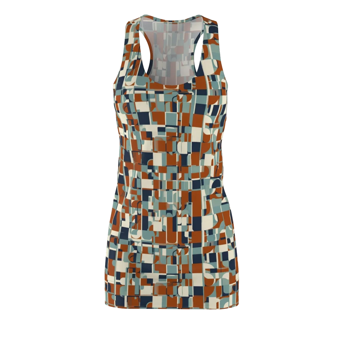 Rustwork Mosaic on Racerback Dress — Front