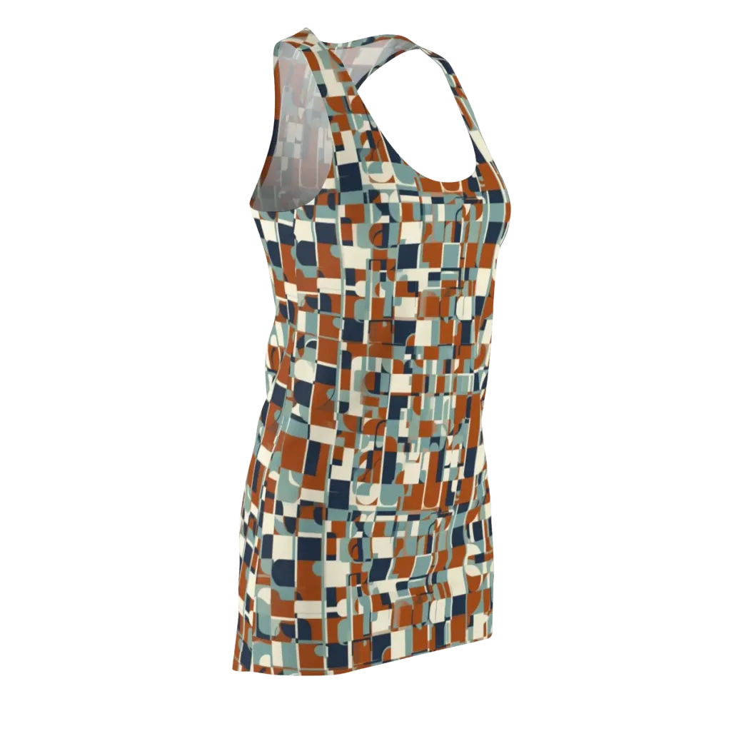Rustwork Mosaic on Racerback Dress — Front Side