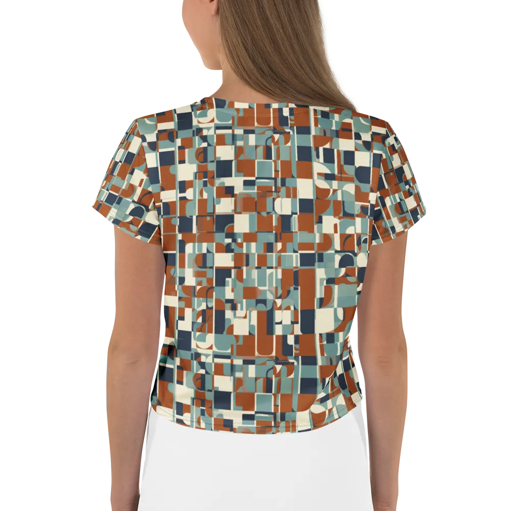 Rustwork Mosaic on Crop Tee — Back