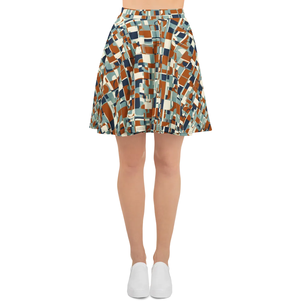 Rustwork Mosaic on Skater Skirt — Front