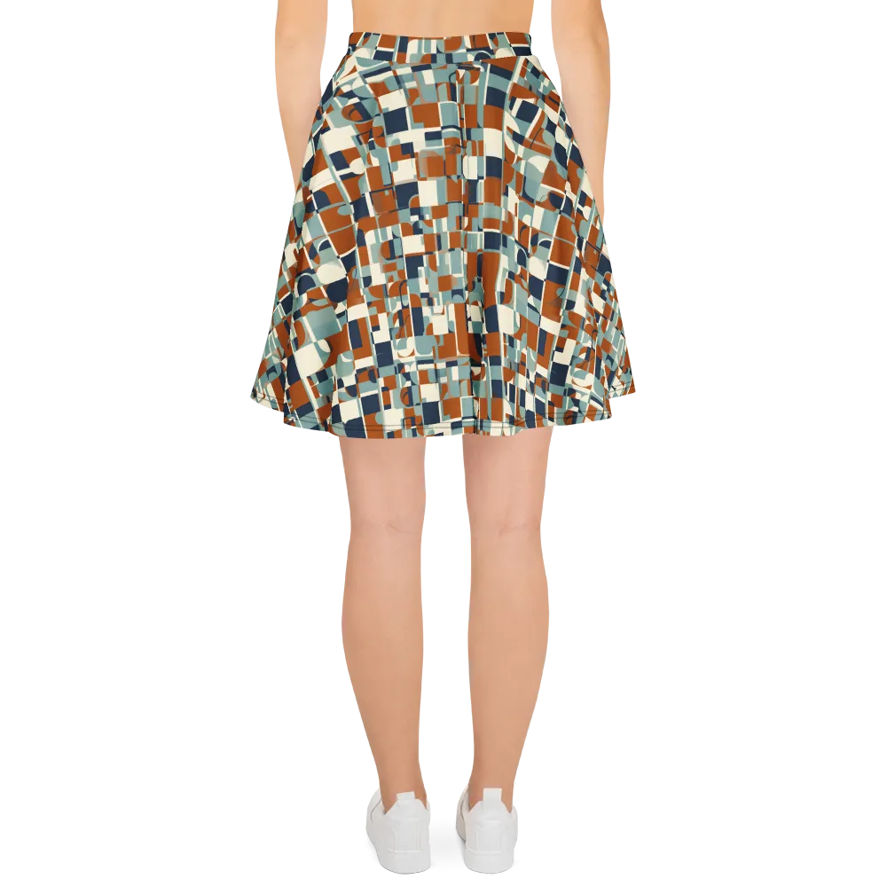 Rustwork Mosaic on Skater Skirt — Back