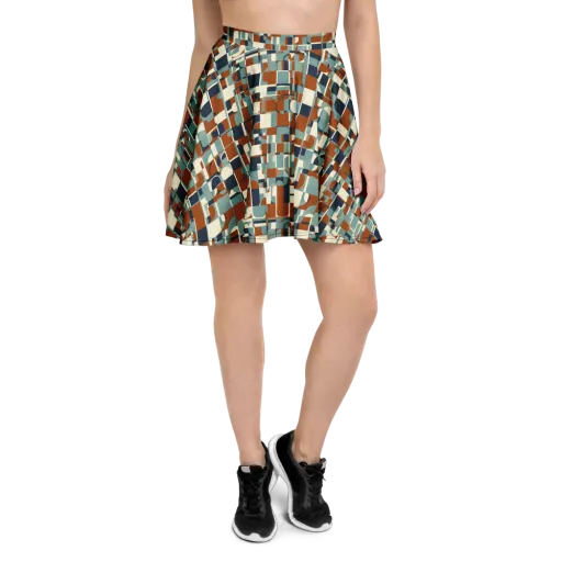 Rustwork Mosaic on a Skater Skirt