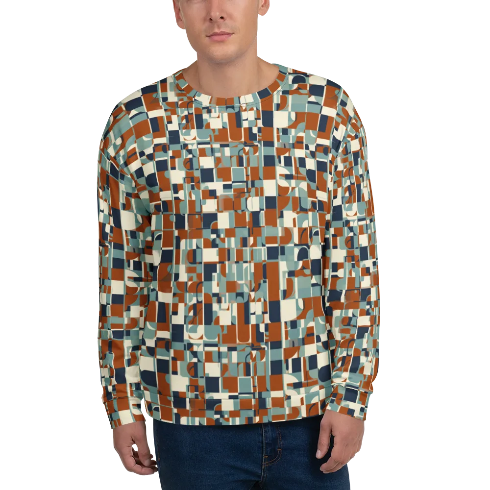 Rustwork Mosaic on Sweatshirt — Front