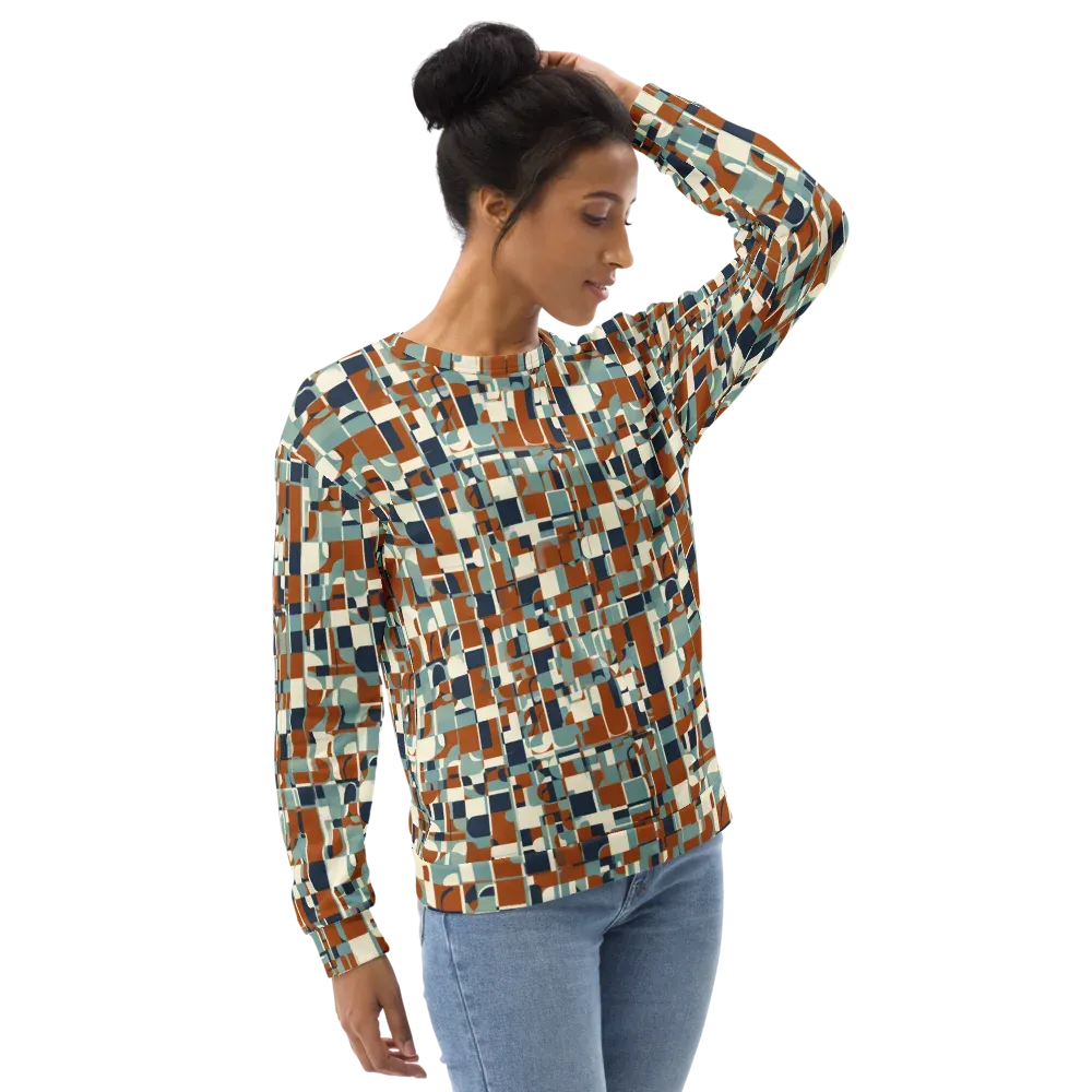 Rustwork Mosaic on Sweatshirt — Right Front