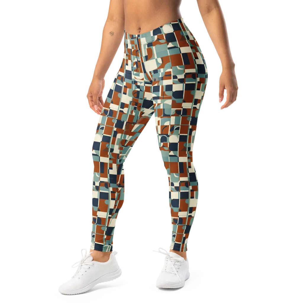 Rustwork Mosaic on Leggings — Left Front