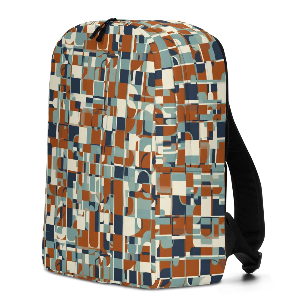 Rustwork Mosaic on Minimalist Backpack — Left