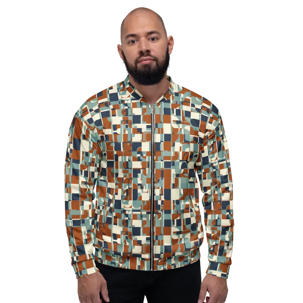 Rustwork Mosaic on Bomber Jacket — Front