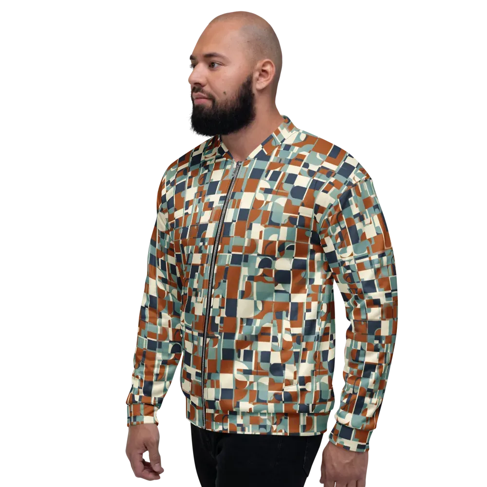 Rustwork Mosaic on Bomber Jacket — Left