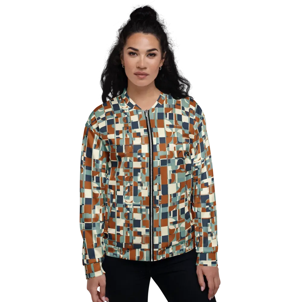 Rustwork Mosaic on Bomber Jacket — Front
