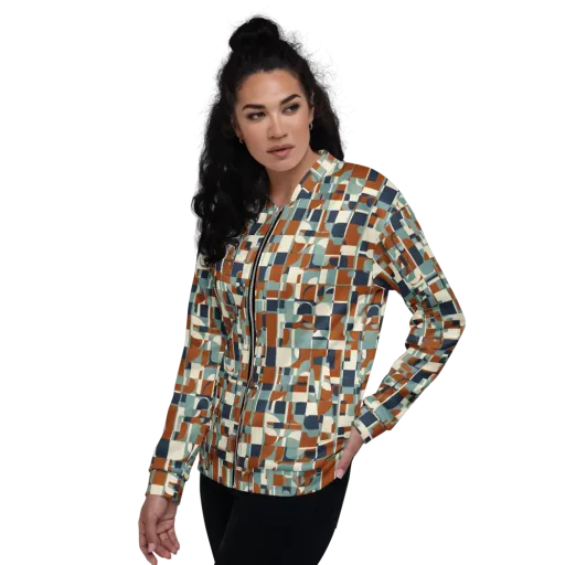 Rustwork Mosaic on a Bomber Jacket