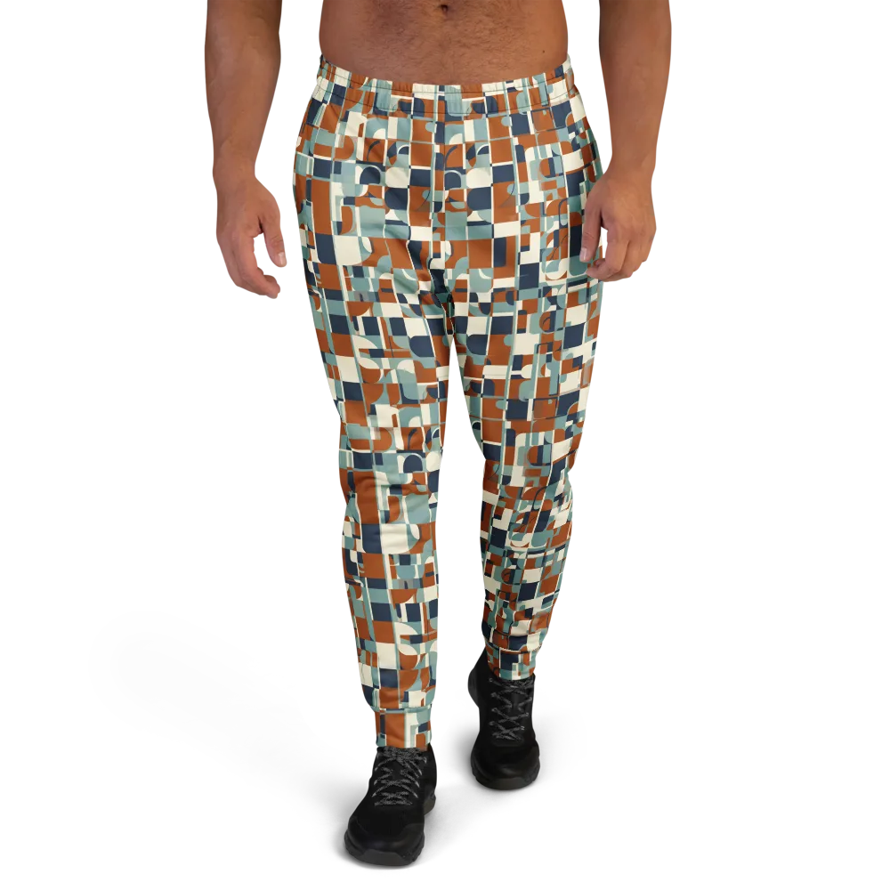Rustwork Mosaic on Men's Joggers — Front