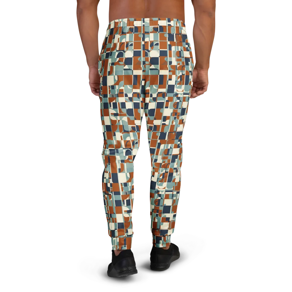 Rustwork Mosaic on Men's Joggers — Back