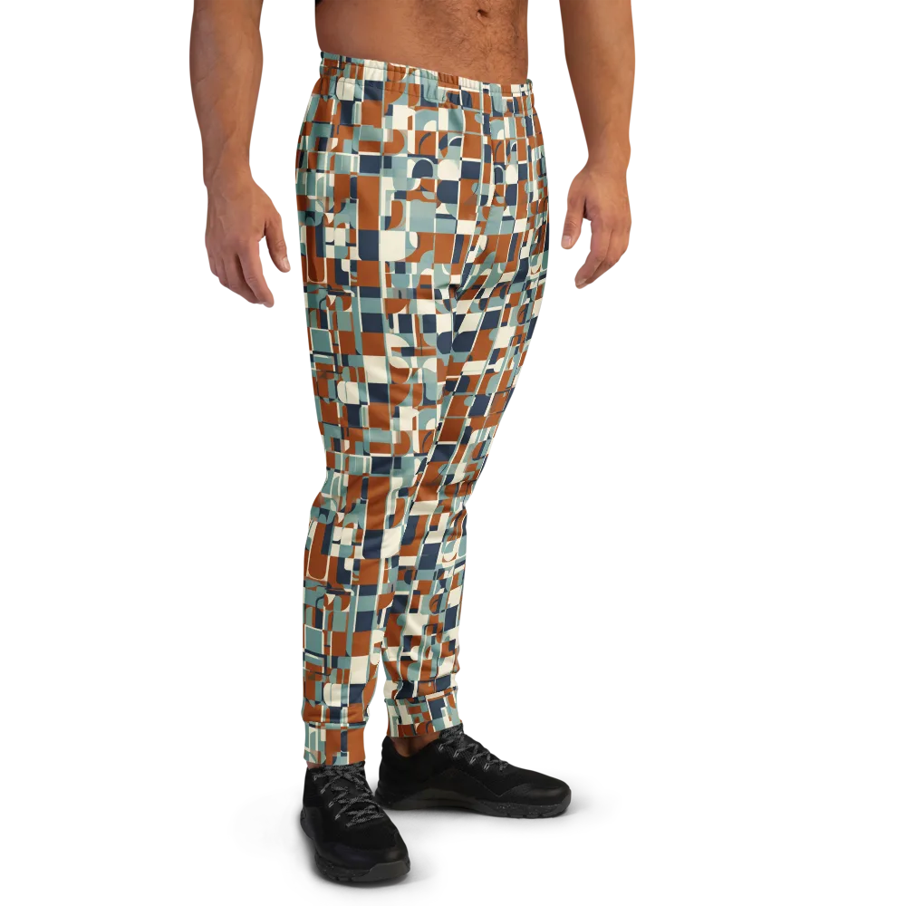 Rustwork Mosaic on Men's Joggers — Right