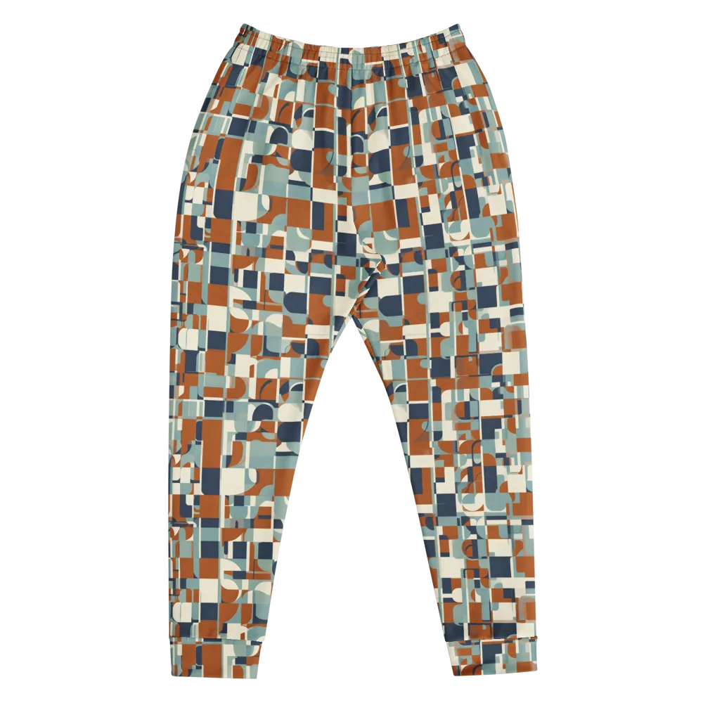 Rustwork Mosaic on Men's Joggers — Front