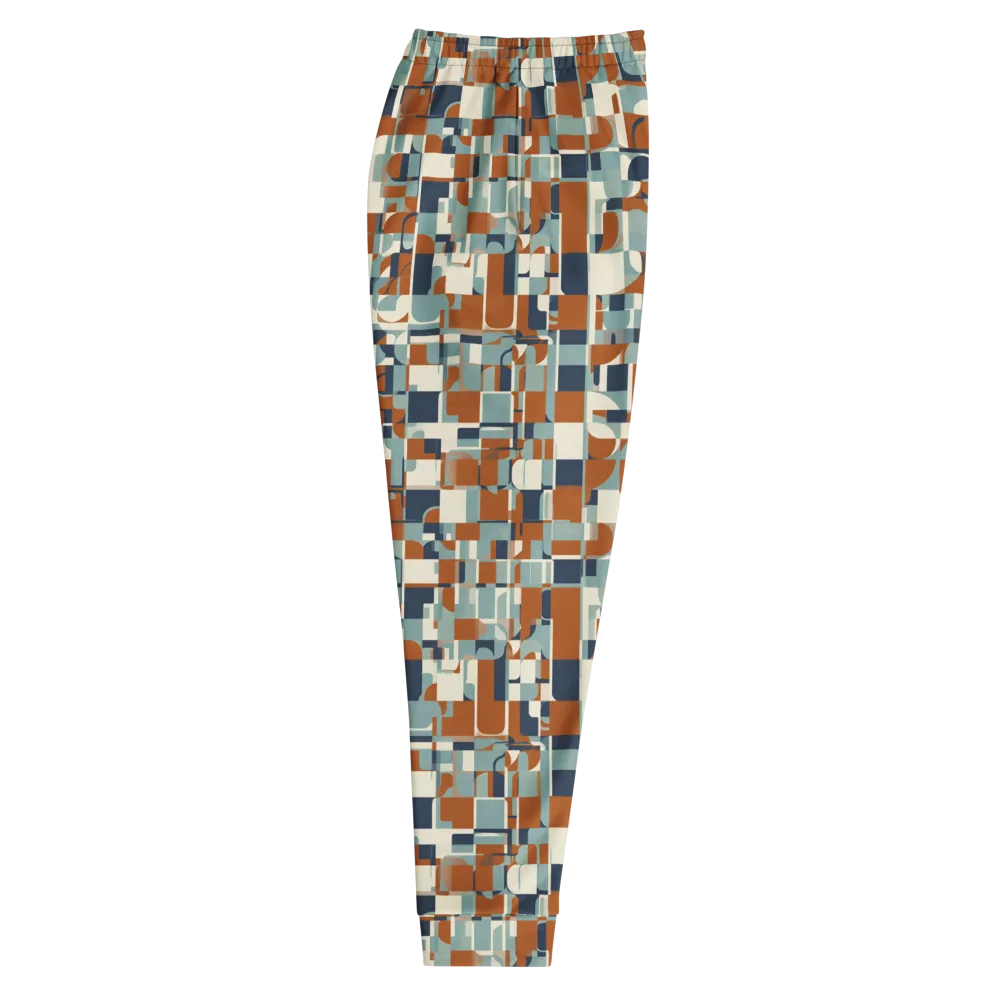 Rustwork Mosaic on Men's Joggers — Right