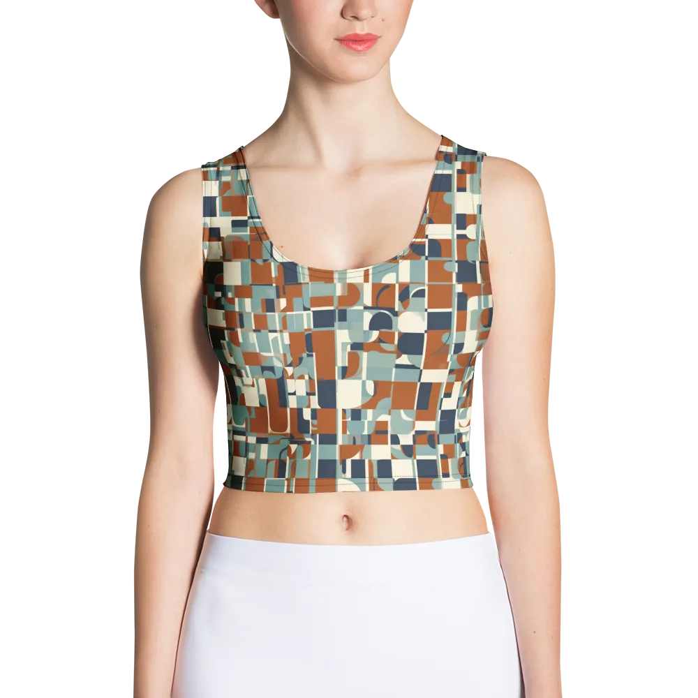 Rustwork Mosaic on Crop Top — Front