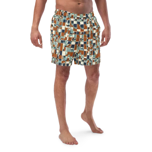Rustwork Mosaic on a Swim Trunks