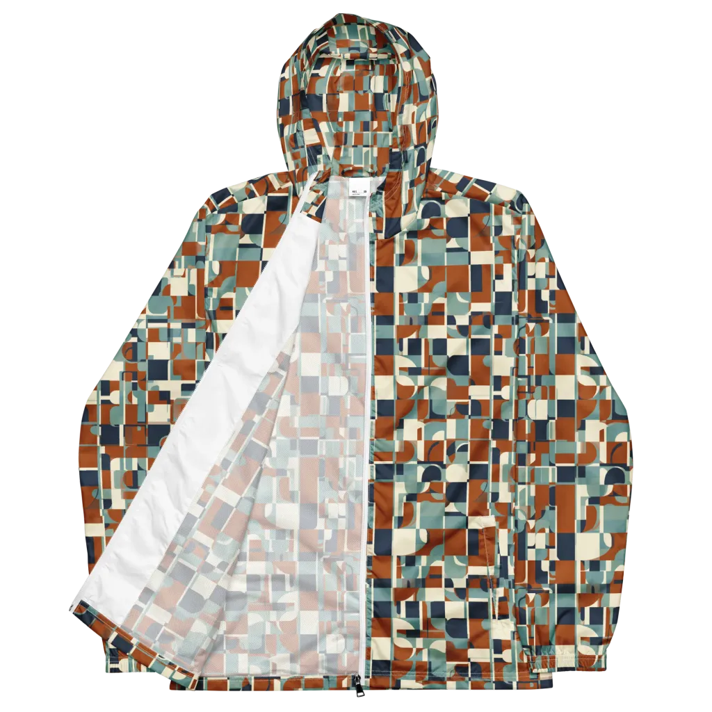 Rustwork Mosaic on Men's Windbreaker — Front